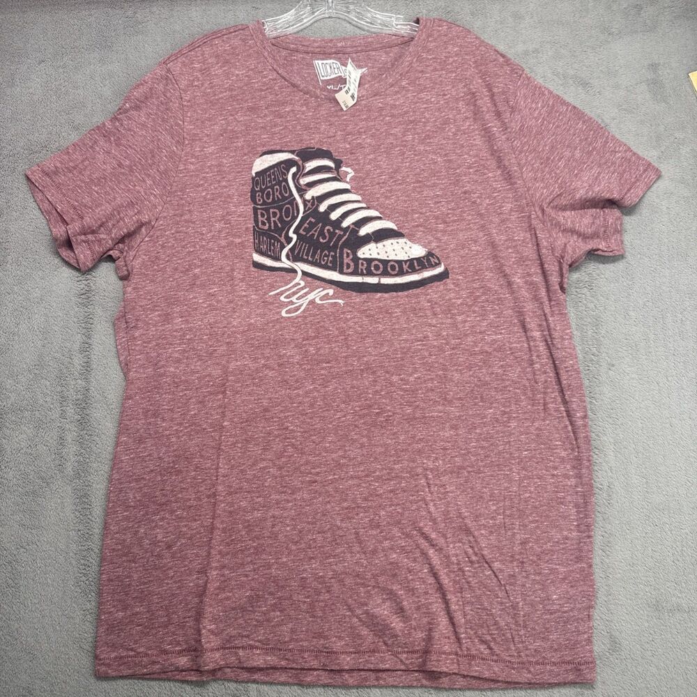 Mens Locker Stock NYC Sneaker Graphic T-Shirt NWT #5227-1